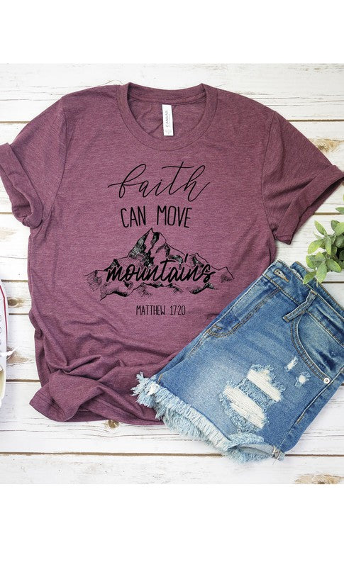 Faith Can Move Mountains Graphic T-Shirt